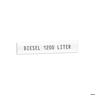 Productplaatje - Diesel 1.200 liter. 125 X 25 Mm.